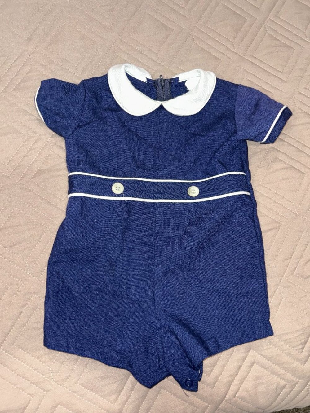 Vintage Bryan Infant Sailor Suit Romper 12 months